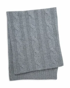 Kujten Scarves & Snoods>Cashmere Scarf, 6-Threads Gris Flanelle