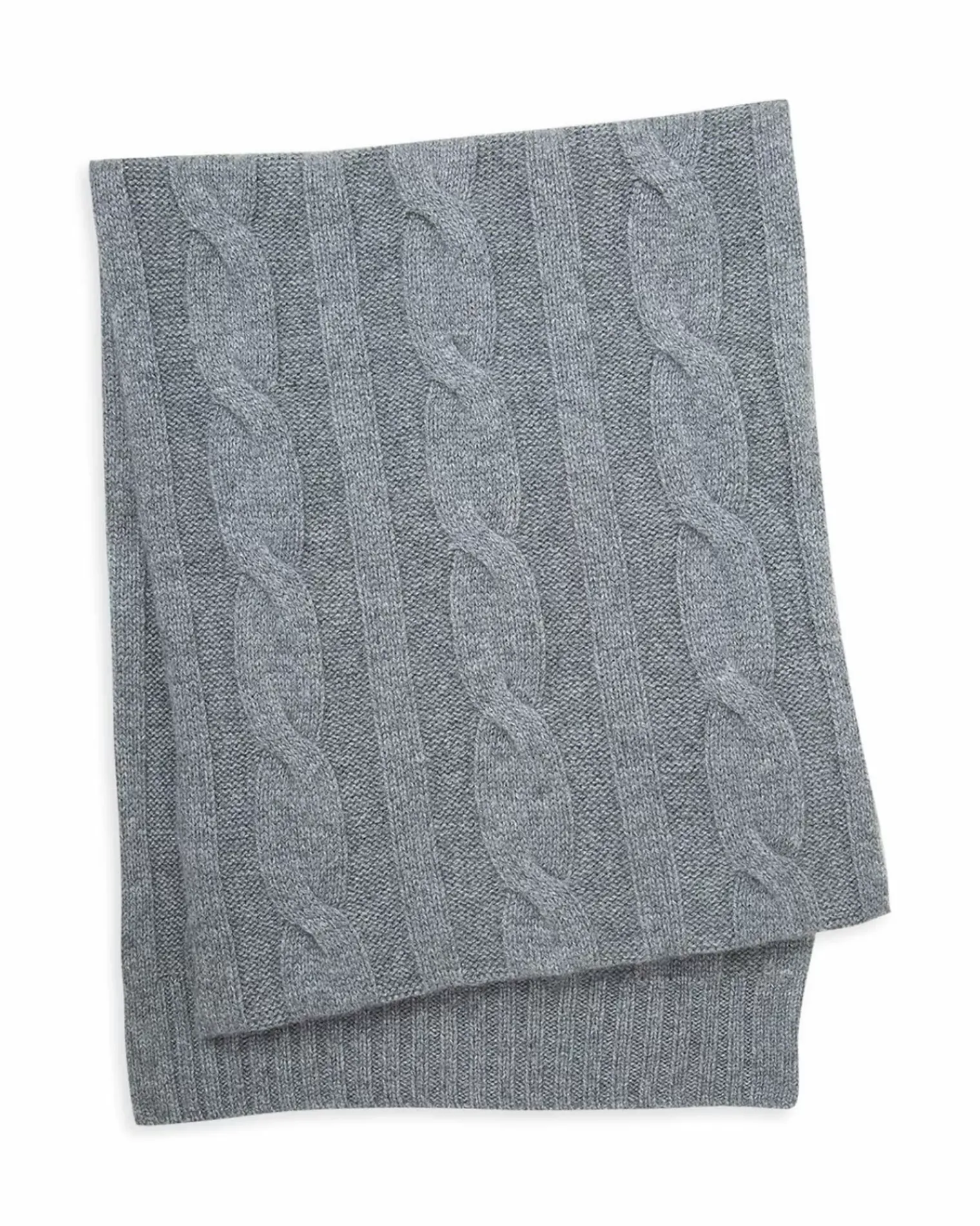 Kujten Scarves & Snoods>Cashmere Scarf, 6-Threads Gris Flanelle