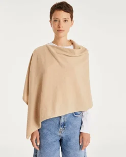 Kujten Capes & Ponchos>Cashmere Short Poncho, 2-Threads Organique