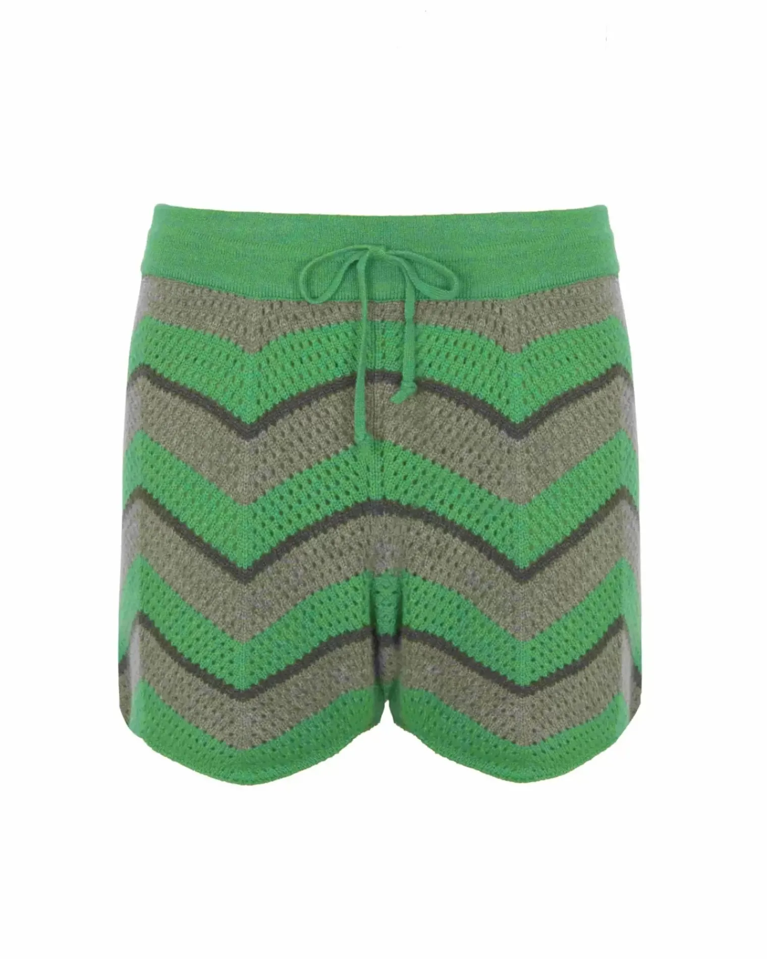 Kujten Pants & Shorts>Cashmere Shorts Kaki Chine