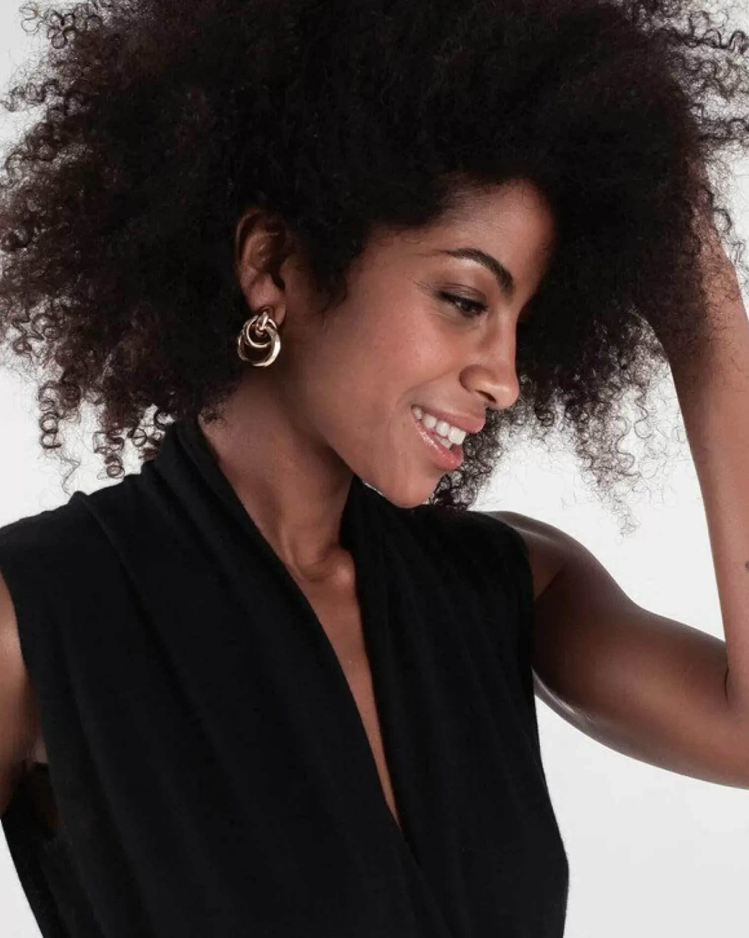 Kujten Body>Cashmere Sleevesless Bodysuit Noir