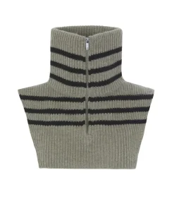 Kujten Scarves & Snoods>Cashmere Snood Kaki Chine