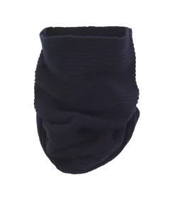 Kujten Scarves & Snoods>Cashmere Snood, 4-Threads Bleu Marine Fonce