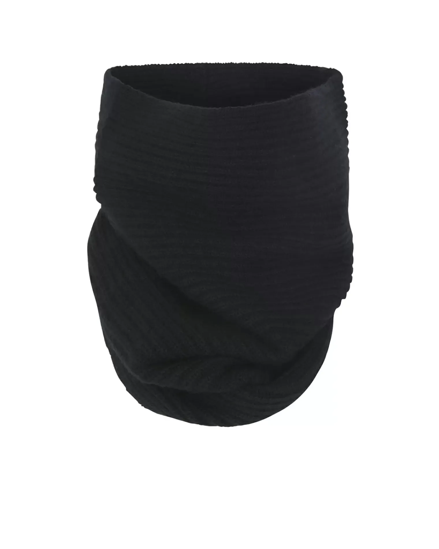 Kujten Scarves & Snoods>Cashmere Snood, 4-Threads Noir
