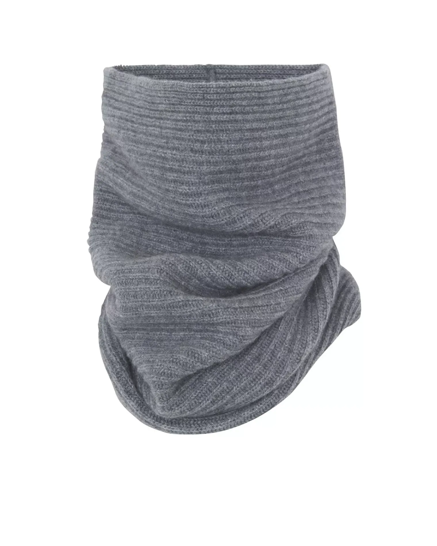 Kujten Scarves & Snoods>Cashmere Snood, 4-Threads Gris Flanelle