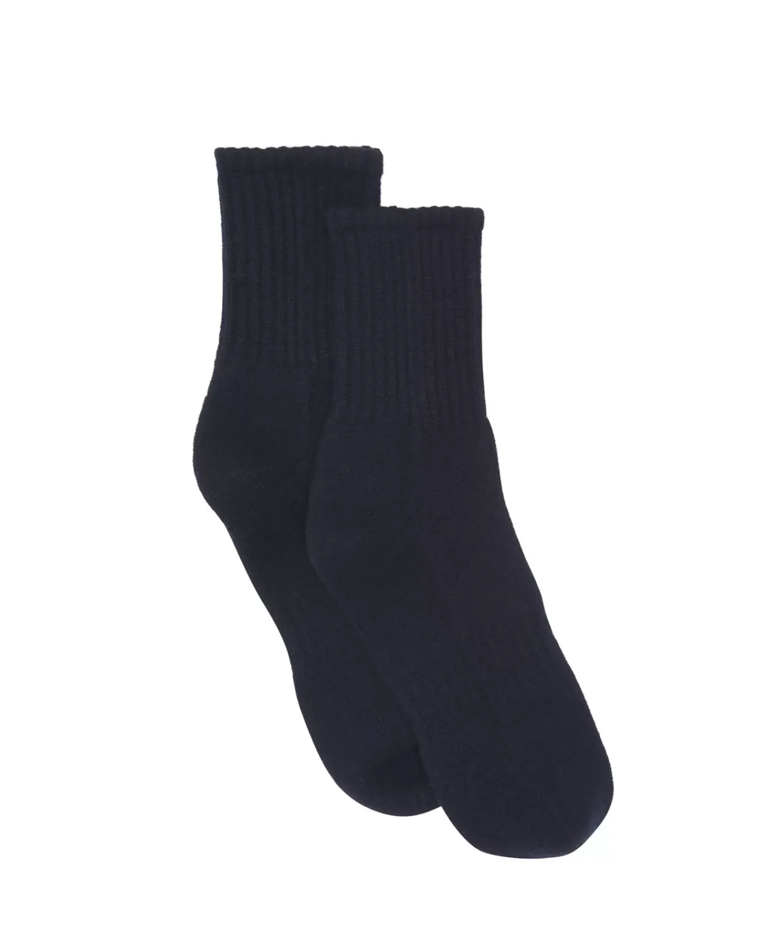 Kujten Socks & Leg Warmers>Cashmere Socks, 4-Threads Bleu Marine Fonce