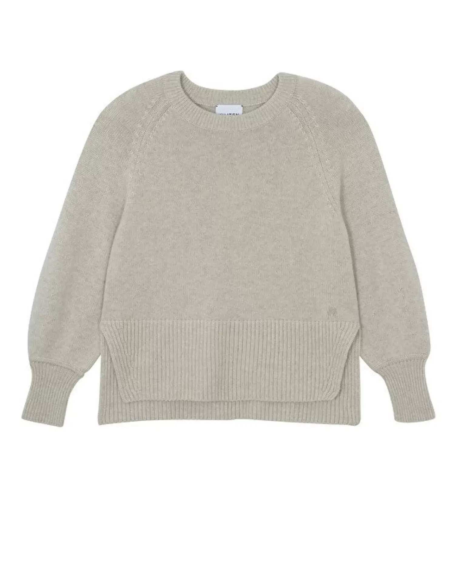 Kujten Sweaters & Sweatshirts>Cashmere Sweater Balloon Sleeves, 8-Threads Avoine