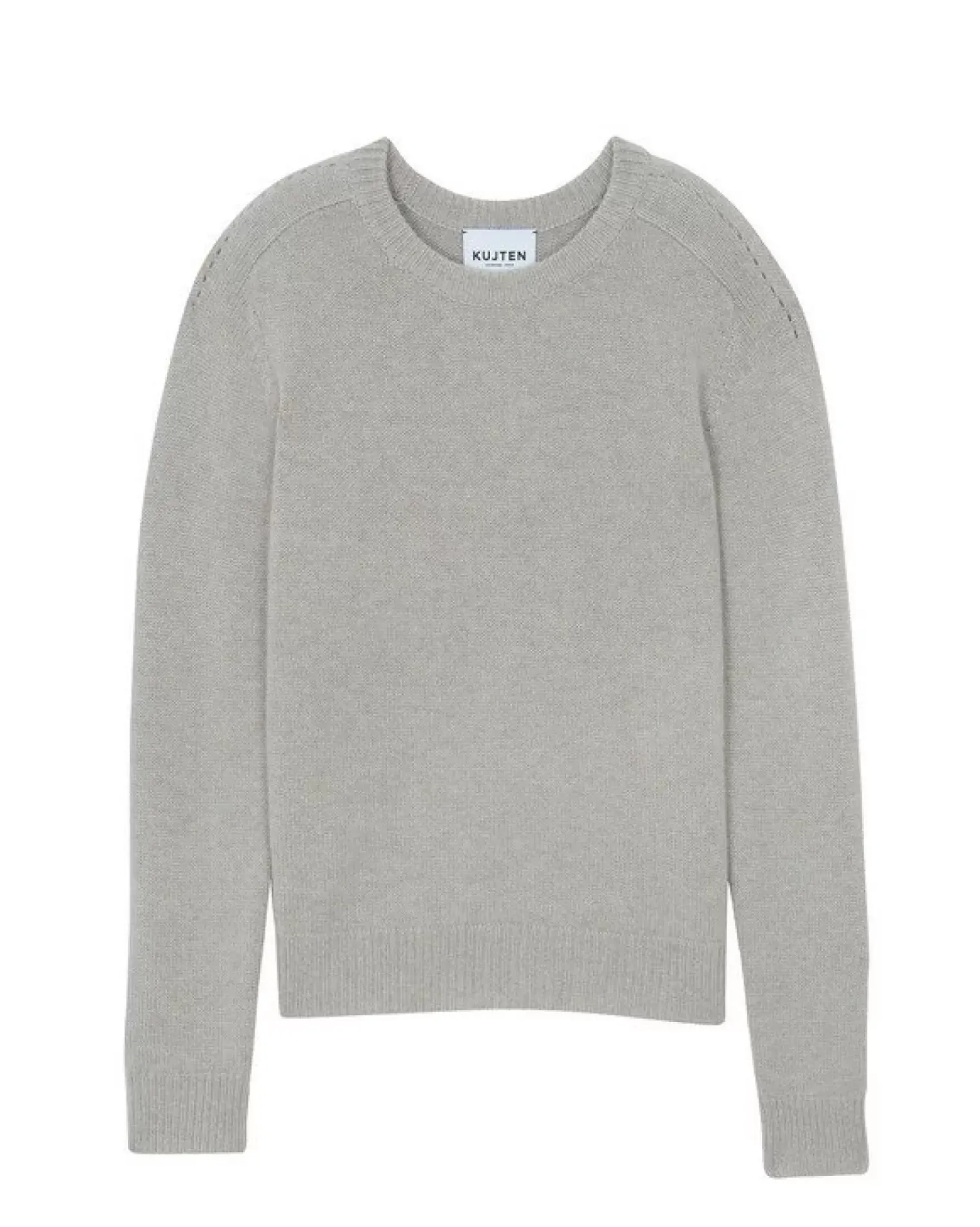Kujten Sweaters & Sweatshirts>Cashmere Sweater Round Neck Long Sleeves Silk