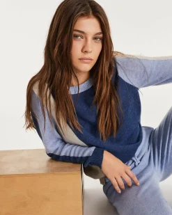 Kujten Sweaters & Sweatshirts>Cashmere Sweater Round Neck Long Sleeves Jeans