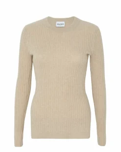 Kujten Sweaters & Sweatshirts>Cashmere Sweater Round Neck Long Sleeves, 2-Threads Organique