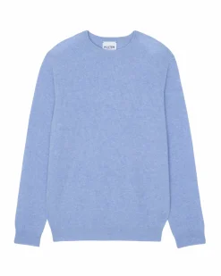 Kujten Sweaters & Sweatshirts>Cashmere Sweater Round Neck Long Sleeves Bleu Jeans