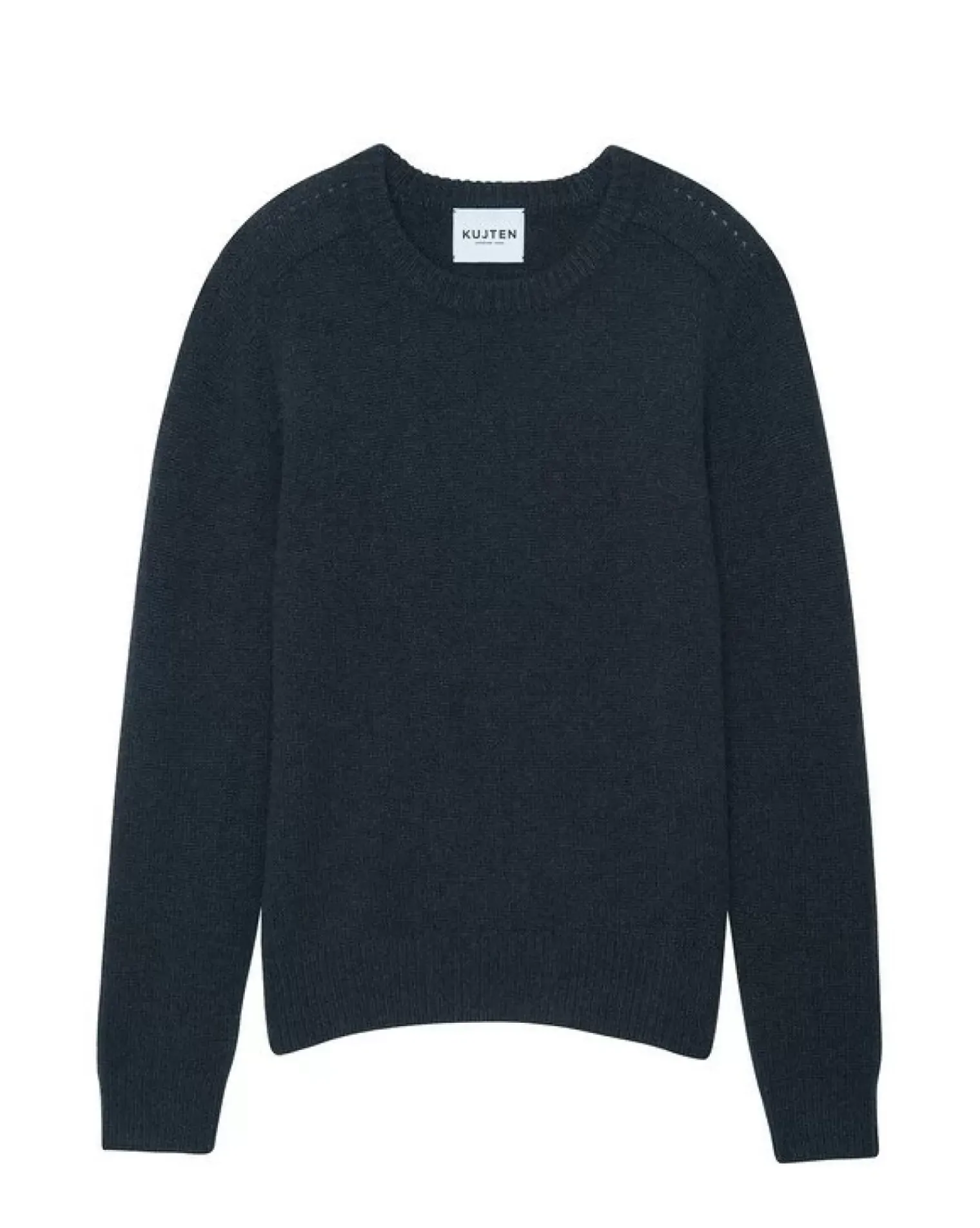 Kujten Sweaters & Sweatshirts>Cashmere Sweater Round Neck Long Sleeves Ocean