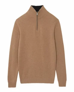 Kujten Sweaters & Sweatshirts>Cashmere Turtleneck Sweater Camelo