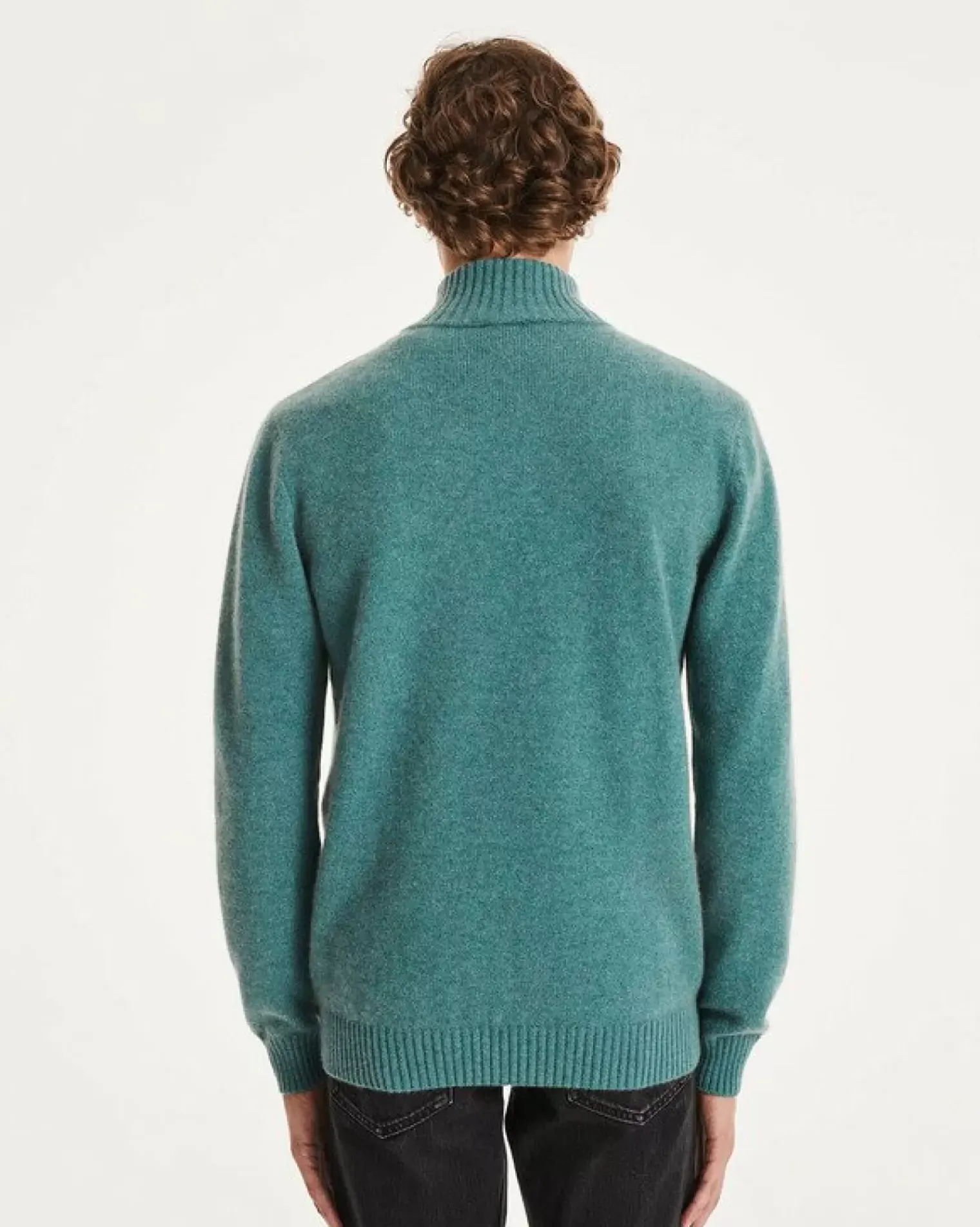 Kujten Sweaters & Sweatshirts>Cashmere Turtleneck Sweater Vert Chine