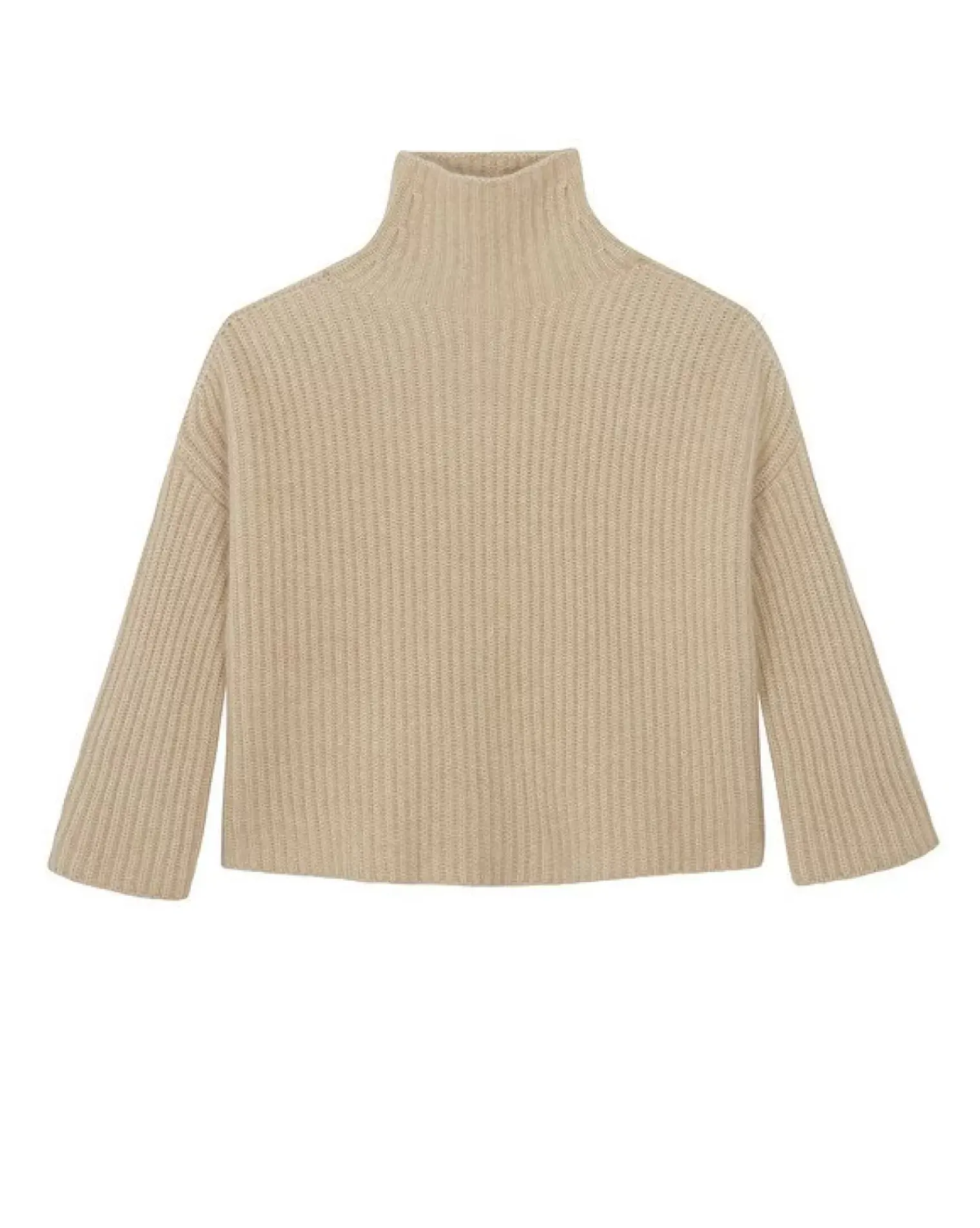 Kujten Sweaters & Sweatshirts>Chimney Neck Oversize Cashmere Sweater, 10-Threads Organique