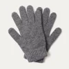 Kujten Gloves & Mittens>Colored Plain Cashmere Gloves, 8-Threads Gris Flanelle