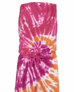 Kujten Pants & Shorts>Cotton Tie & Dye Jumpsuit Rose Neon