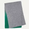 Kujten Scarves & Snoods>Dip Dye Off-Gauge Cashmere Scarf Vert Emeraude
