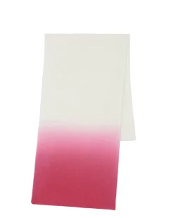 Kujten Scarves & Snoods>Dip Dye Off-Gauge Cashmere Scarf Rose Fluo