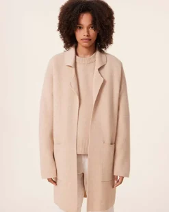 Kujten Coats>Double Sided Long Cashmere Blazer Jacket, 2-Threads Organique