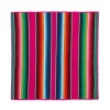 Kujten Scarves & Snoods>Extra Large Striped Cashmere Bandana Rose Magenta