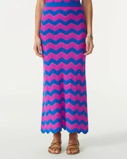 Kujten Dresses & Skirts>Flared Cashmere Skirt Deep Kabalos