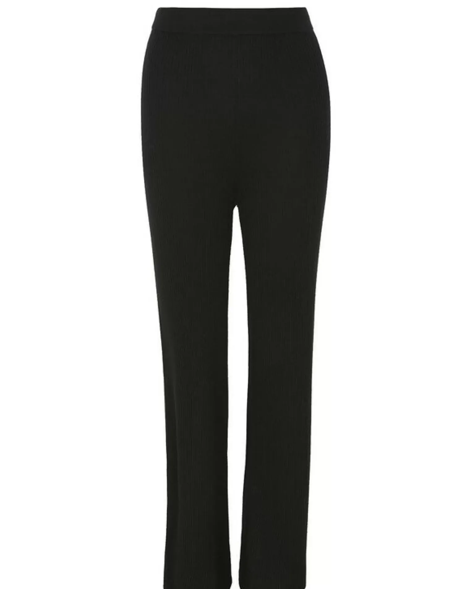 Kujten Pants & Shorts>Flared Silk-Cashmere Pants Noir