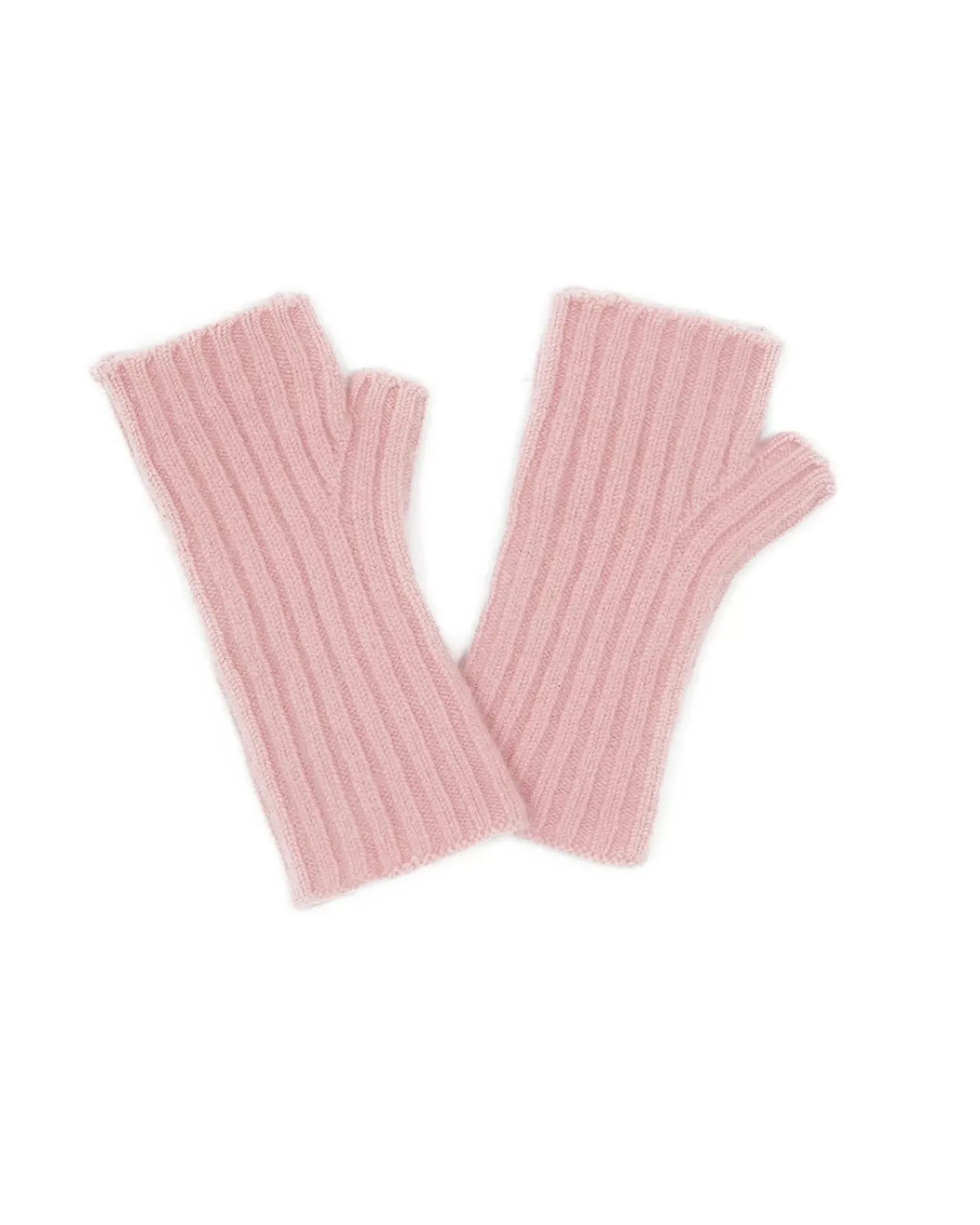 Kujten Gloves & Mittens>Flat Rib Cashmere Mittens, 2-Threads Kaki Vert