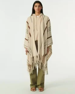 Kujten Capes & Ponchos>Fringed Cashmere Cape Organique