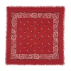 Kujten Scarves & Snoods>Hawaien Pattern Cashmere Bandana, 2-Threads Rouge