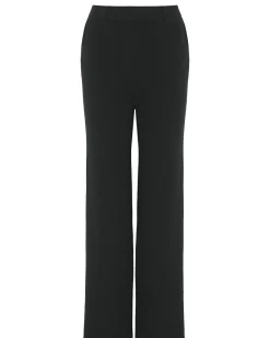 Kujten Pants & Shorts>High Waist Cashmere Pants Noir