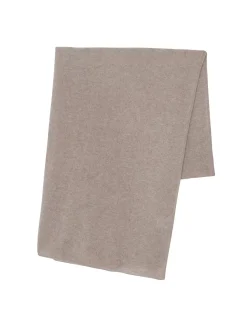 Kujten Scarves & Snoods>Large Cashmere Scarf, 2-Threads Beige Taupe