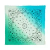 Kujten Bandanas>Large Dip Dye Cashmere Bandana Jade