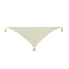 Kujten Bandanas>Large Pompoms Cashmere Bandana Blanc Vintage