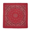 Kujten Bandanas>Large Printed Cashmere Bandana, 2-Threads Rouge