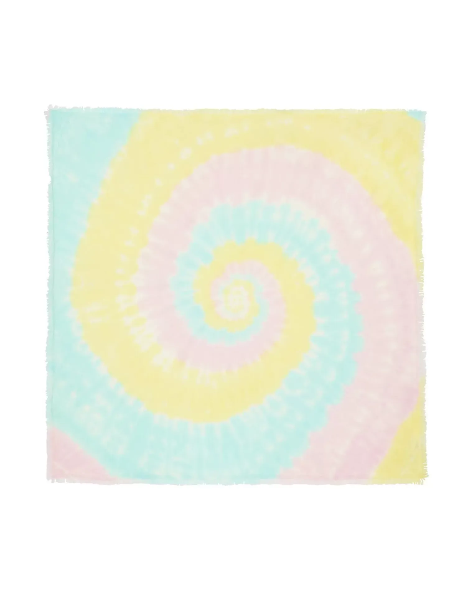 Kujten Bandanas>Large Printed Cashmere Bandana Candy Pink