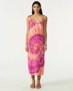 Kujten Dresses & Skirts>Linen Tank Dress Rose Neon