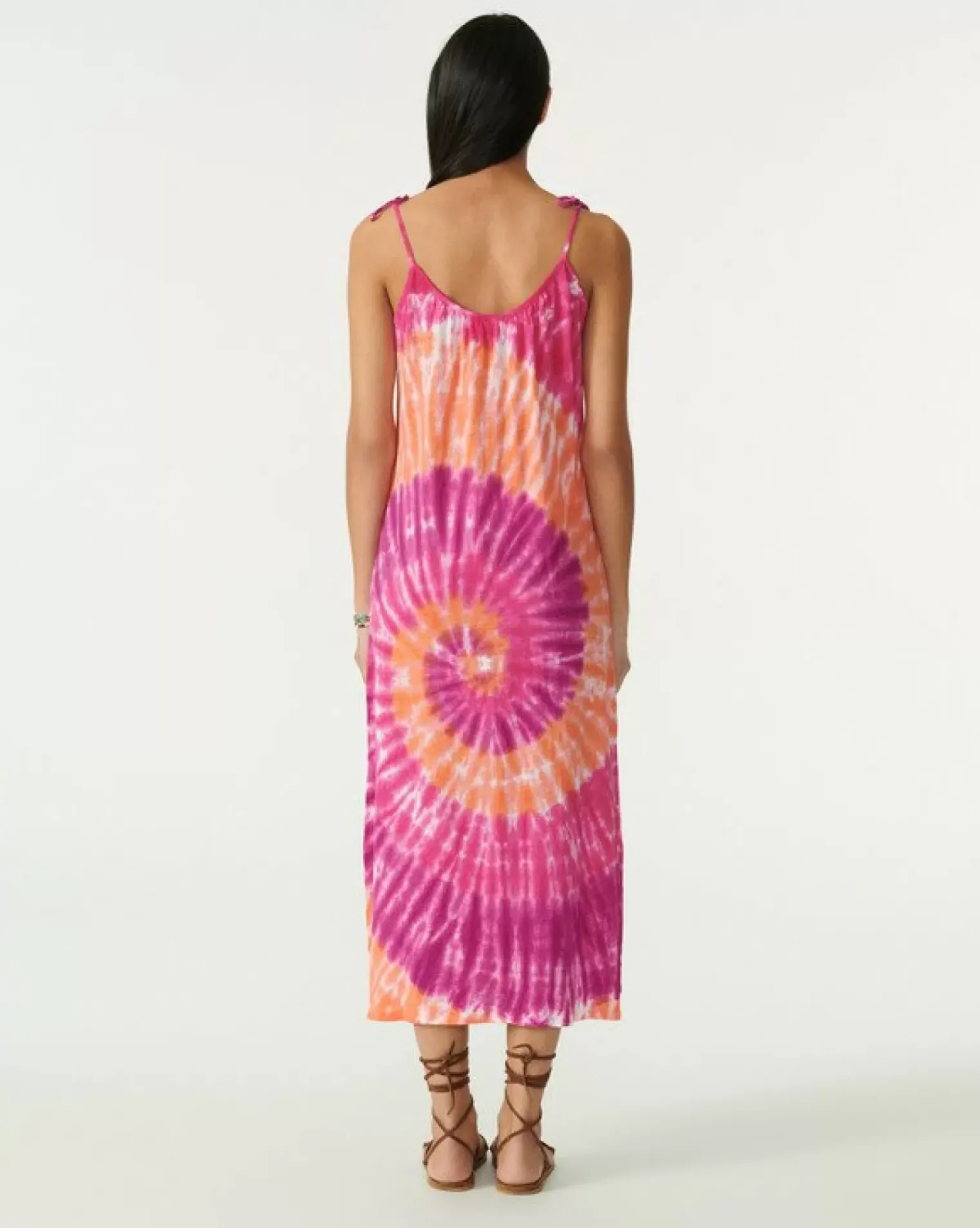 Kujten Dresses & Skirts>Linen Tank Dress Rose Neon