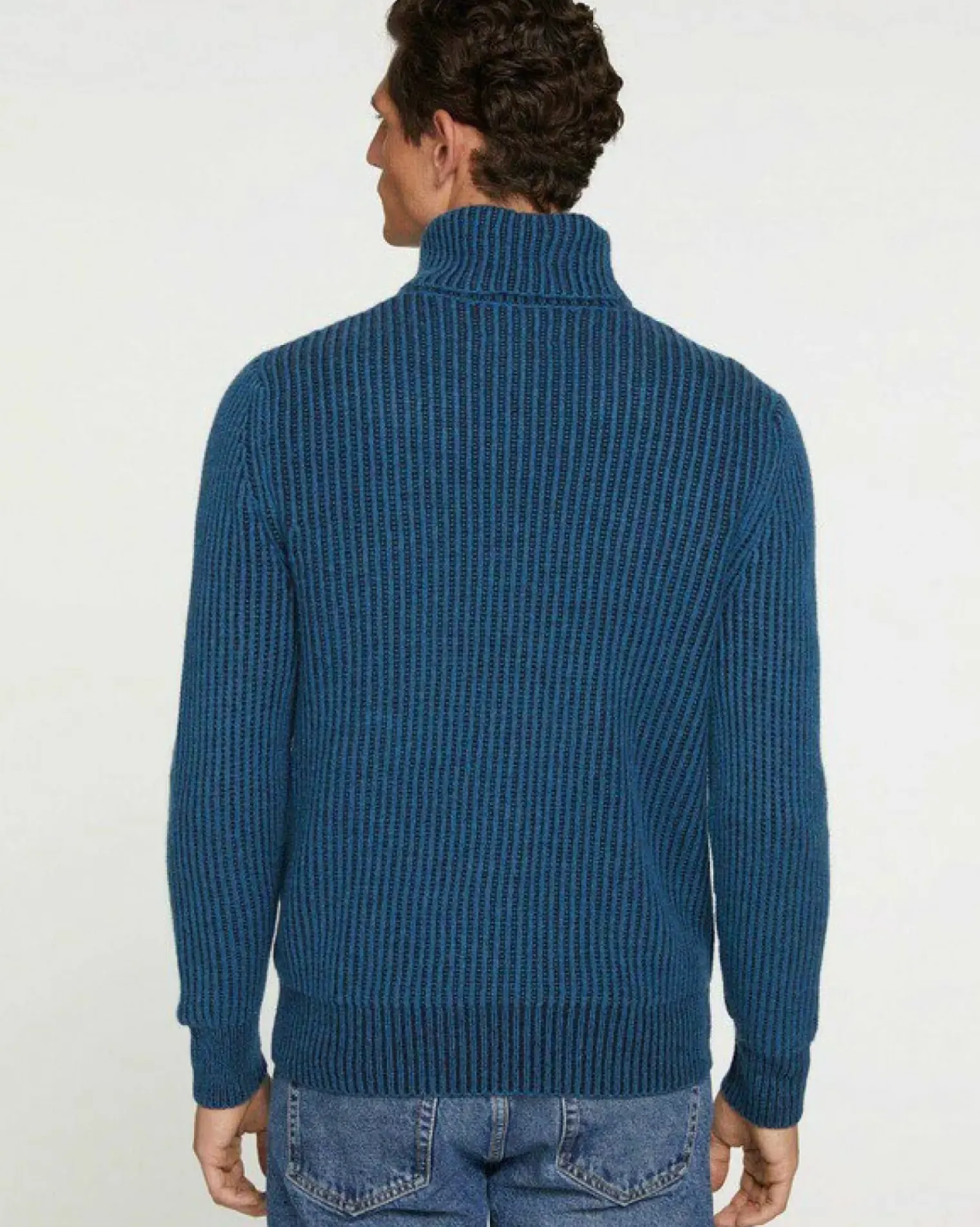 Kujten Sweaters & Sweatshirts>Long Sleeve Turtleneck Sweater Bleu Marine Fonce