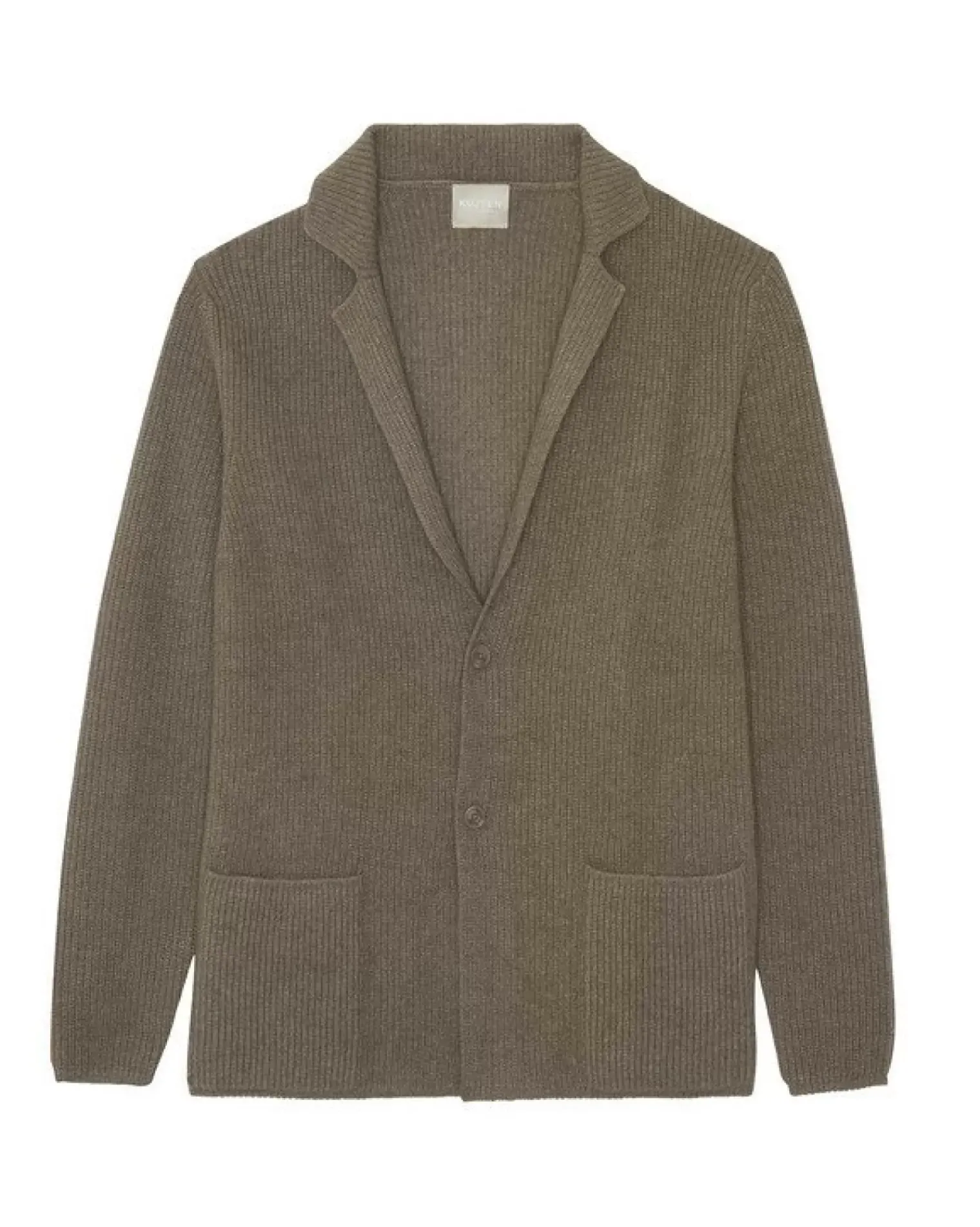 Kujten Jackets & Vests>Long Sleeves Blazer Cashmere Cardigan Beige Taupe