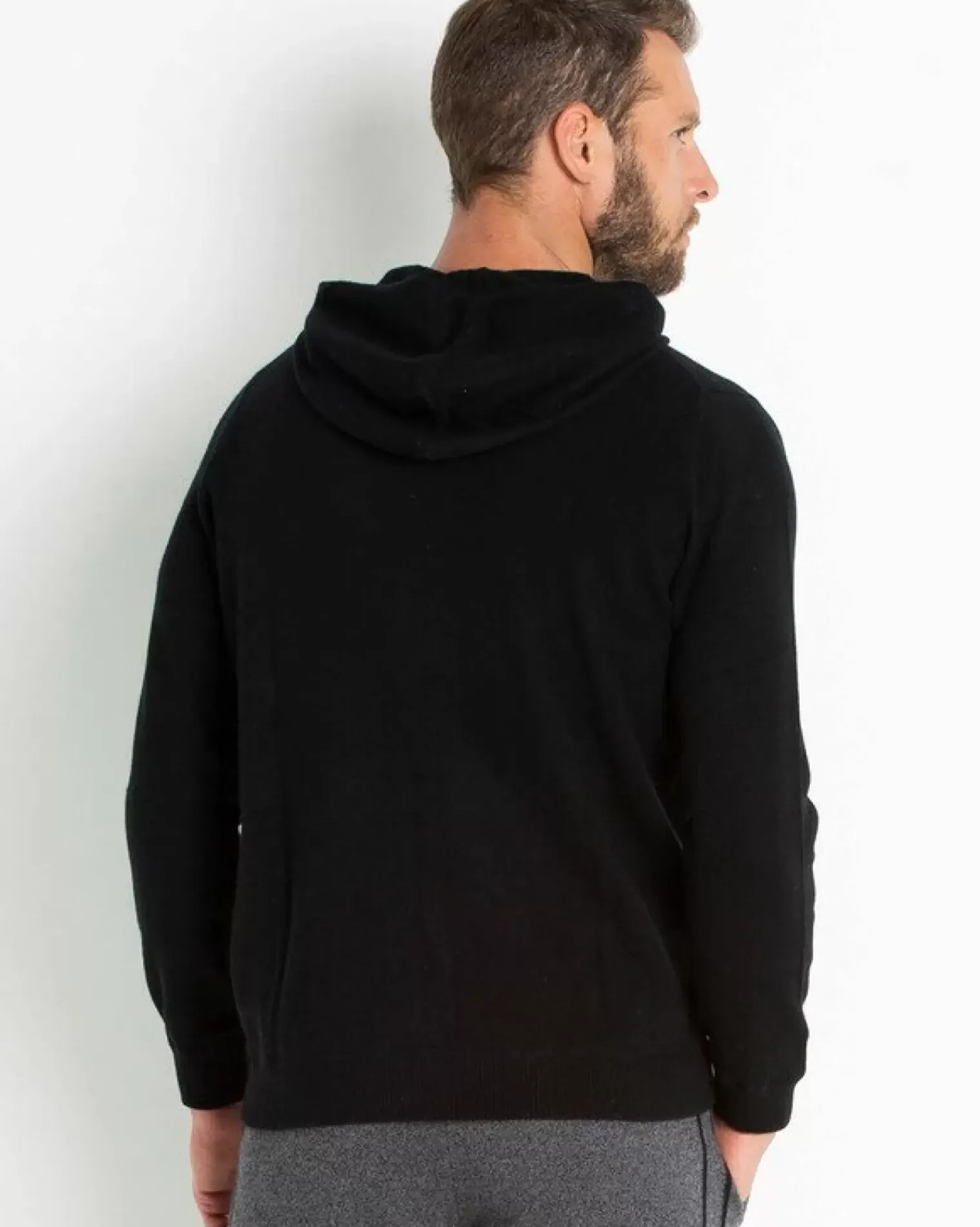 Kujten Sweaters & Sweatshirts>Long Sleeves Cashmere Sweatshirt Noir