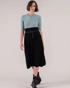 Kujten Dresses & Skirts>Long Woman Cashmere Dress Noir