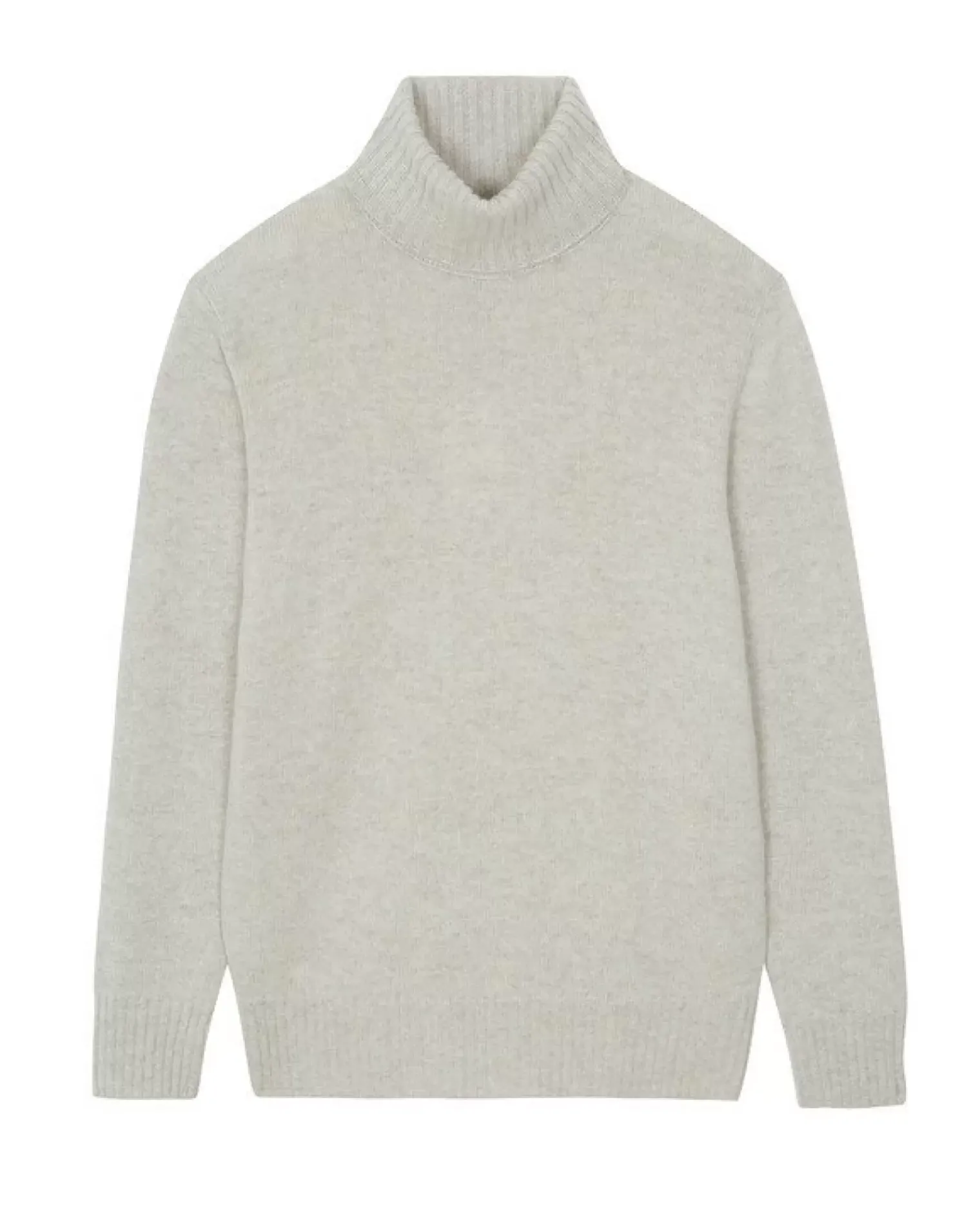 Kujten Sweaters & Sweatshirts>Long-Sleeved Turtleneck Cashmere Sweater, 4-Threads Avoine