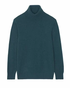 Kujten Sweaters & Sweatshirts>Long-Sleeved Turtleneck Cashmere Sweater Vert Foret