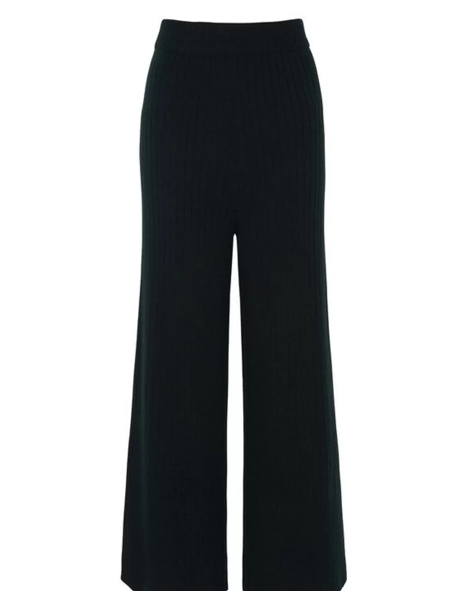 Kujten Pants & Shorts>Loose Fitting Cashmere Trousers Noir