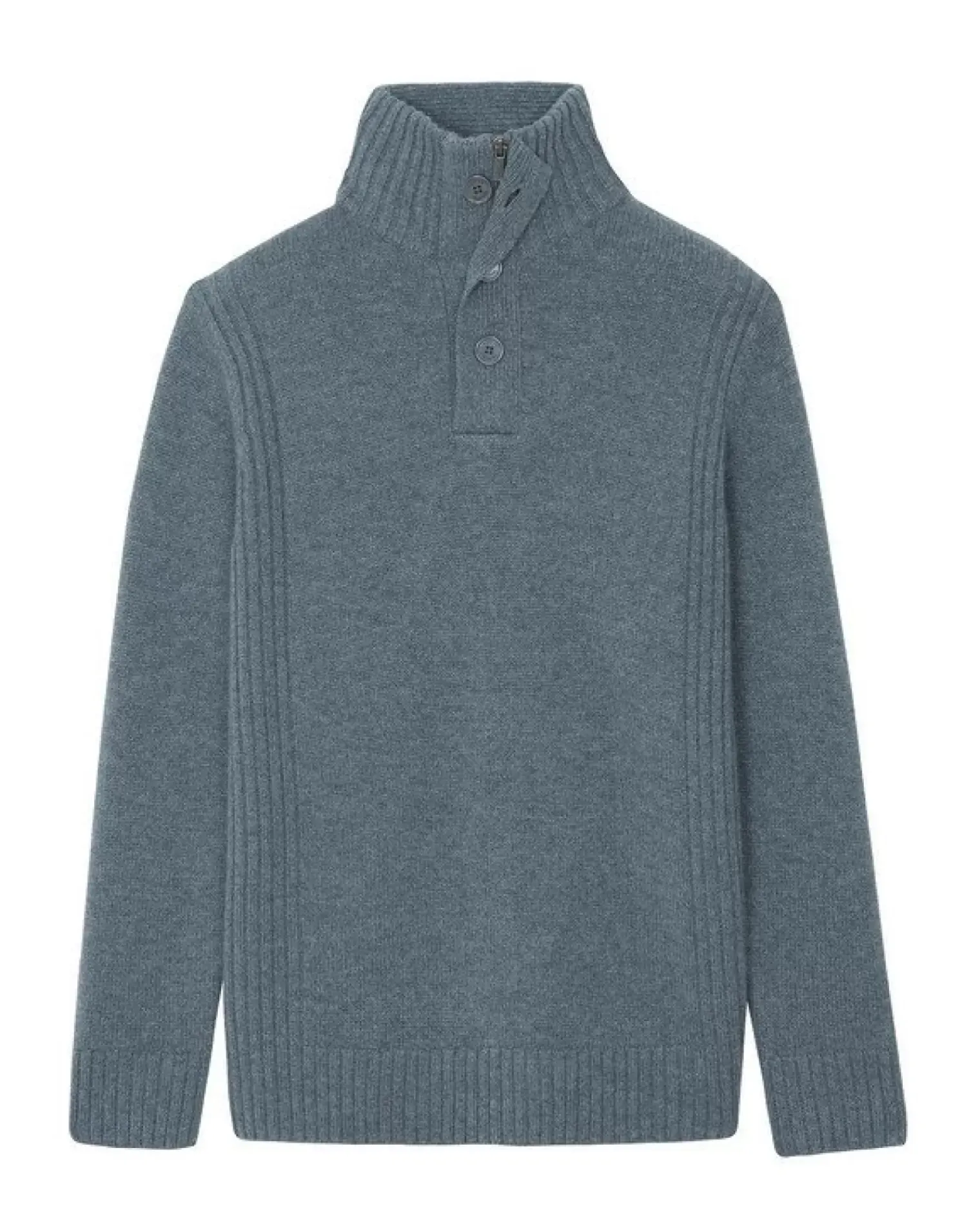 Kujten Sweaters & Sweatshirts>Man Cashmere Trucker Sweater Gris Flanelle