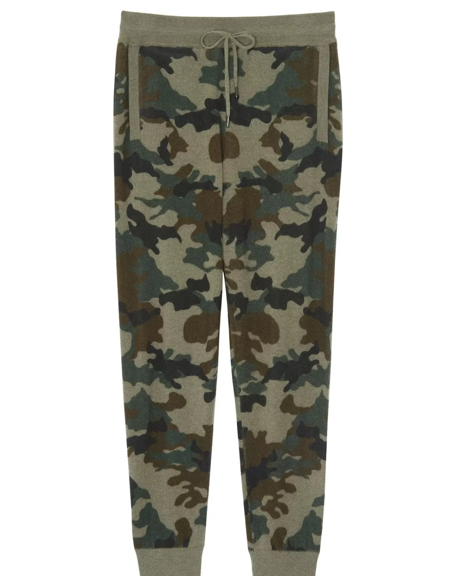 Kujten Joggings & Shorts>Men Cashmere Jogging Camou Kaki