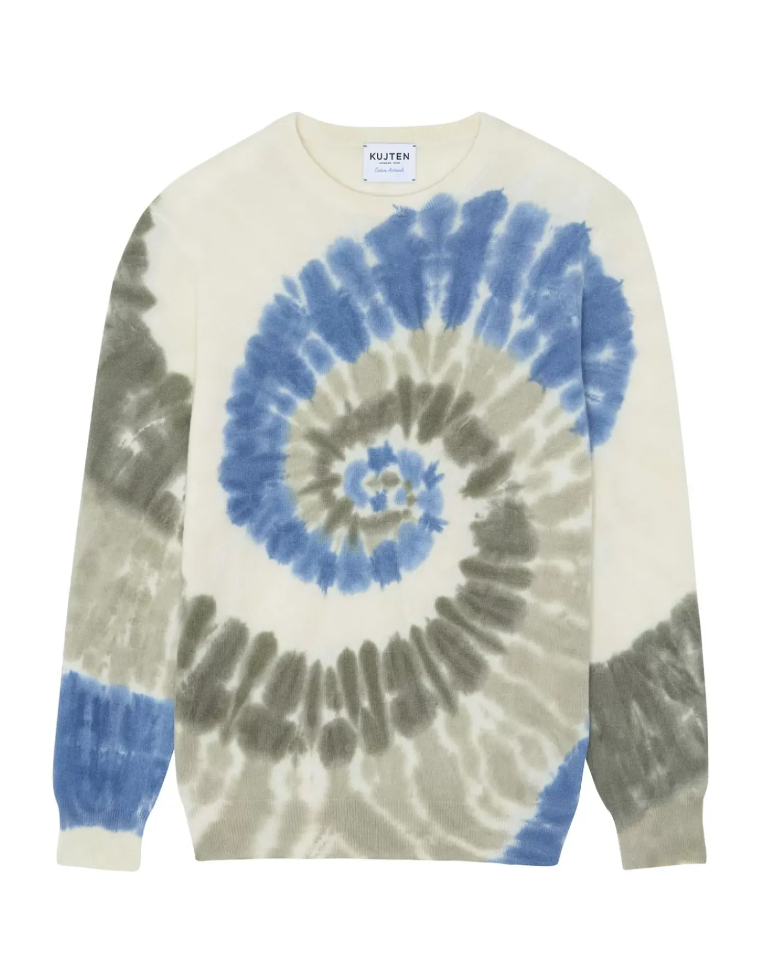 Kujten Sweaters & Sweatshirts>Men Cashmere Sweater Round Neck Jeans