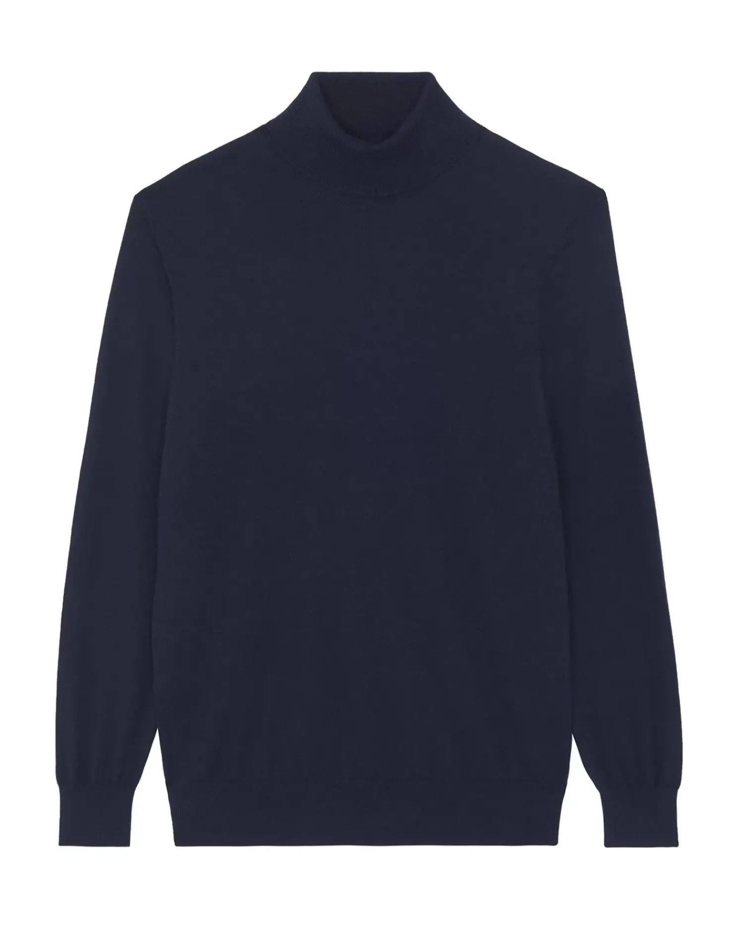 Kujten Sweaters & Sweatshirts>Men High-Neck Cashmere Sweater Bleu Marine Fonce