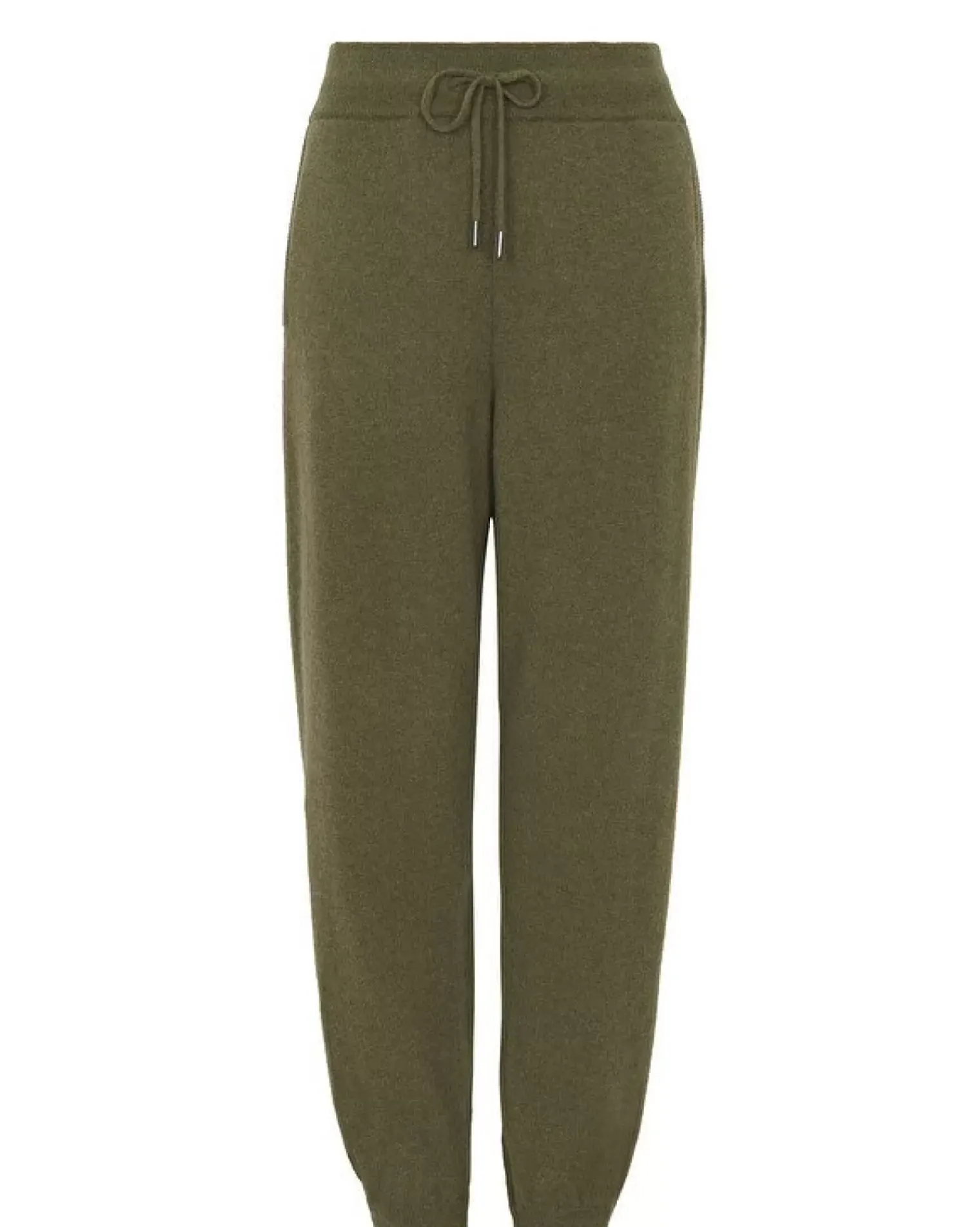 Kujten Joggings & Shorts>Men Straight Cut Cashmere Joggers, 2-Threads Kaki Scout